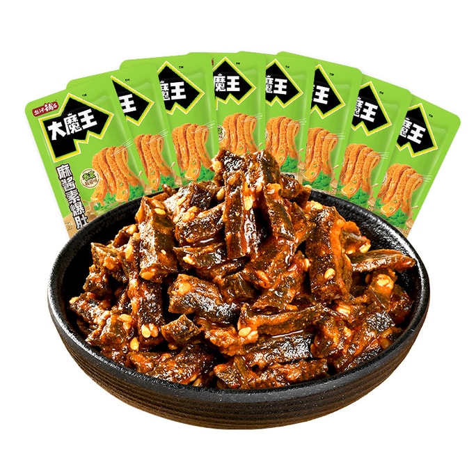 【中國直郵】 鹽津鋪子 大魔王魔芋脆爆肚 90G(5包)香菜麻醬口味【Q彈脆爽 真香香香 濃鬱上頭!】素毛肚魔芋爽 低脂健康零食