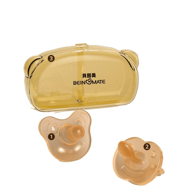 Anti‑Colic Baby Pacifier Set, Day & Night Pacifiers With Storage Case, 3‑Piece Set