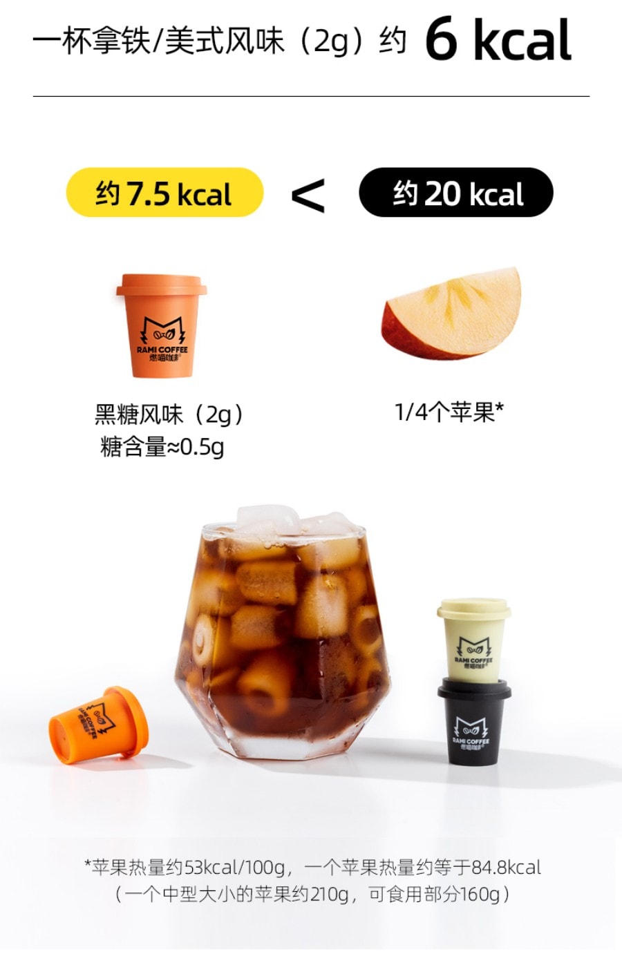 燃喵 冷萃冻干即溶纯黑咖啡 美式 拿铁 黑糖 组合装风味 中度烘焙 18颗装 36g【低温慢萃 冻干锁鲜】