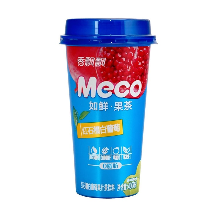 香飘飘 MECO 蜜谷果汁茶 红石榴白葡萄味 400ml 夏季清爽冰饮 0脂肪 3