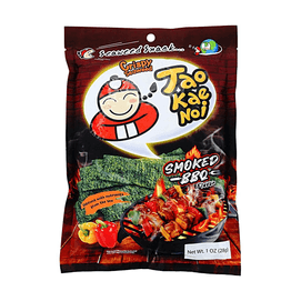 泰國TAO KAE NOI 小老闆 香脆海苔 煙燻炭烤BBQ味 28g【鮮香酥脆】