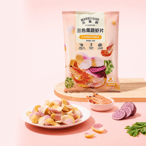 Tricolor Vegetable Shrimp Chips 1.94oz【12 Grains & Vegetables】【Real Shrimp】