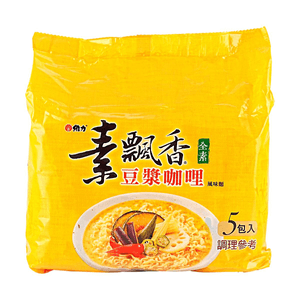 台湾维力 素飘香 豆浆咖喱风味面 80g*5包 400g 【全素可食】【浓郁豆乳】