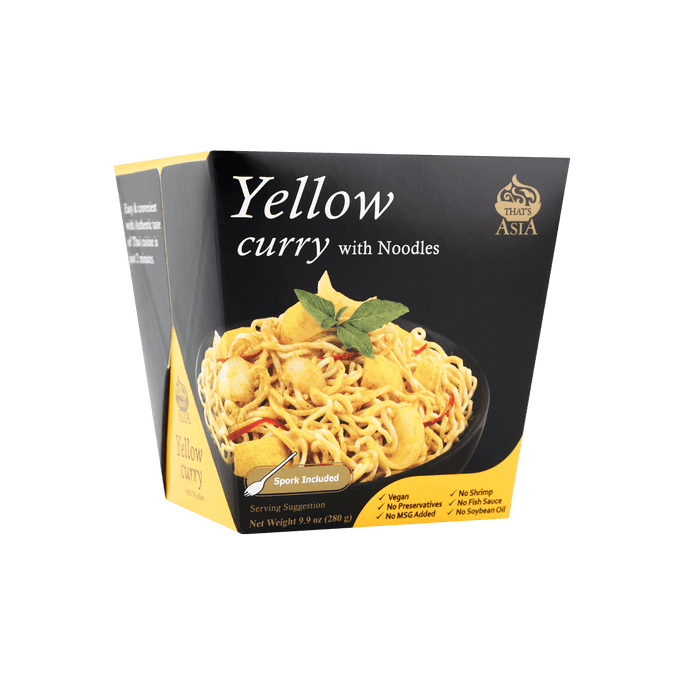 Yellow Curry with Noodles - Instant Noodles, 9.9oz