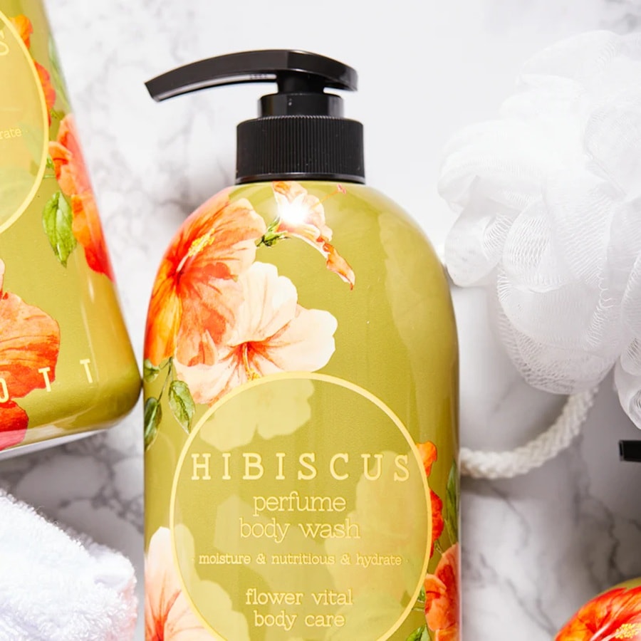 韓國 吉高特 木槿花香氛沐浴露750ml 輕柔潔膚帶來清新柔和花香