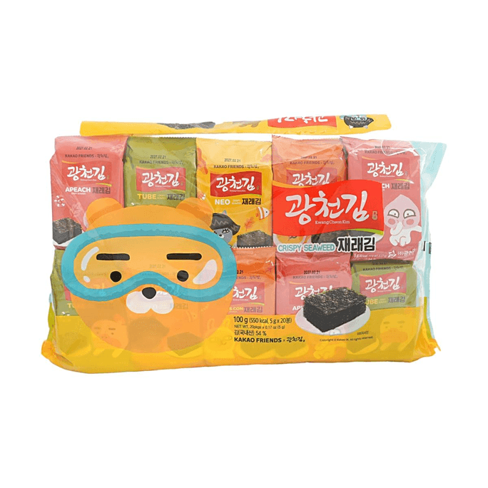 韓國LINE FRIENDS 調味海苔 5g x 20包