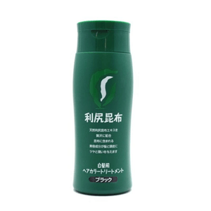 Rishiri Kombu Plant Hair Dye, Natural Mild Grey Coverage, Black, 200g