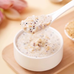 Mixed Congee Coconut, 6.88 oz 【Ready-to-eat Hong Kong-style Coconut Milk Oatmeal Dessert 】【0 Cane Sugar, Low Fat】