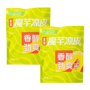 秦食皇 魔芋凉皮 麻酱味 316g 2包【低脂低卡轻食代餐】【亚米独家】全新升级