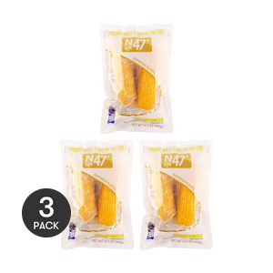 北纬47° 香糯鲜玉米 软糯香甜东北黄玉米 2根装 400g*3份【超值装】【高纤低卡健康粗粮】