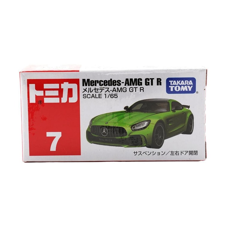 日本TOMICA多美卡 合金小汽车模型 玩具车仿真汽车 No.7 梅赛德斯-AMG GT R 5