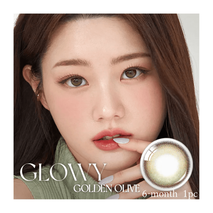 Glowy Golden Olive Half-Yearly Contacts 1 Lense Box, -2.75(275)