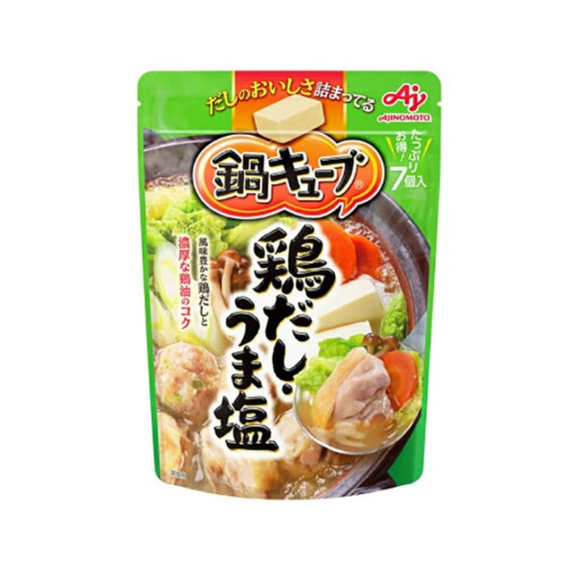 AJINOMOTO Kimchi Hot Pot Bouillon Cubes 7pcs Rich Chicken Stock Pot