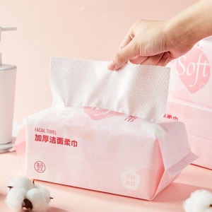 盒马 加厚洁面柔巾 80抽*4包 干湿两用 不易掉絮 亲肤柔软