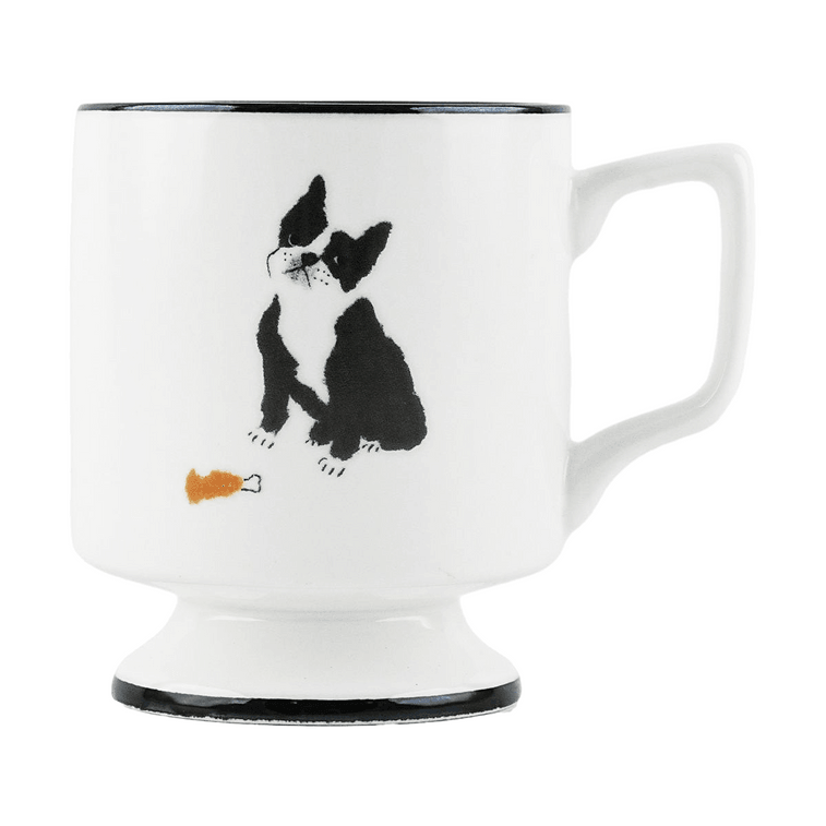 【Mug Set】Mummur Ceramic Plate French Bulldog 18cm 5