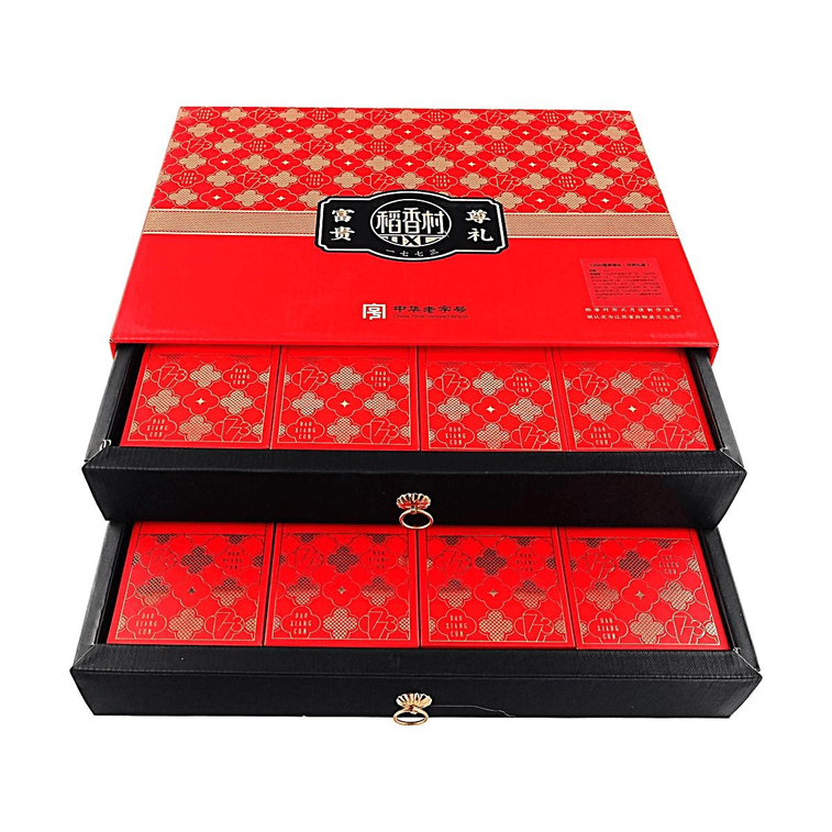 Mooncake Gift Box, 12 Flavors 20 Pieces, 45.86 oz【Jujube+Rose+Lotus Seed Paste+Mixed Nuts+Salty+Red Bean+Black Sesame】 7