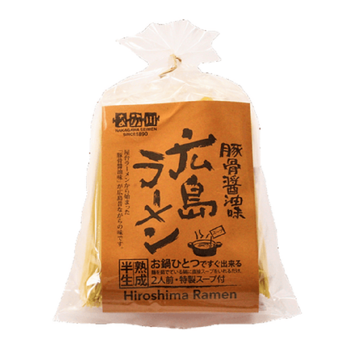【日本直送品】NAKAGAWA 広島ラーメン豚骨醤油味 2食入