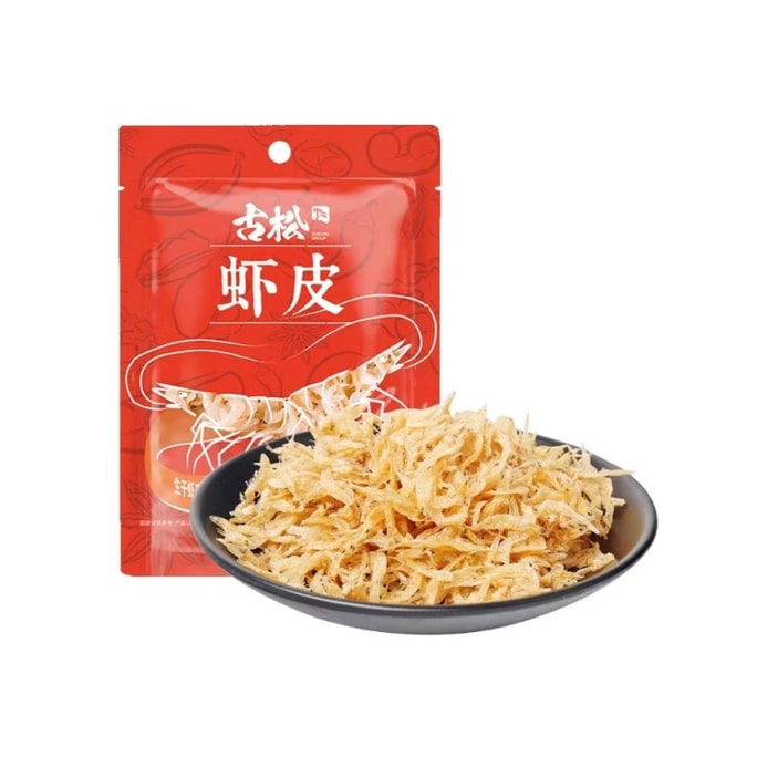 古松 舟山野生毛蝦蝦皮無鹽淡乾海蝦生曬乾貨海米50g*1袋