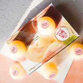 White Peach Jelly Low Calorie 0 Fat ,3.84 oz*6 Pieces