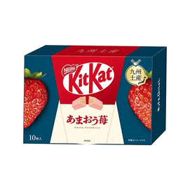 【日本直邮】NESTLE雀巢 KitKat奇巧 甘王草莓味巧克力威化饼干10枚