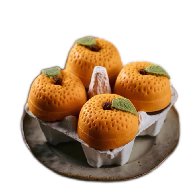 【中国直邮】 午喵 手工小橘子凤梨酥 桔子酥甜品糕点送礼大吉大利礼盒网红零食160g*1盒4个