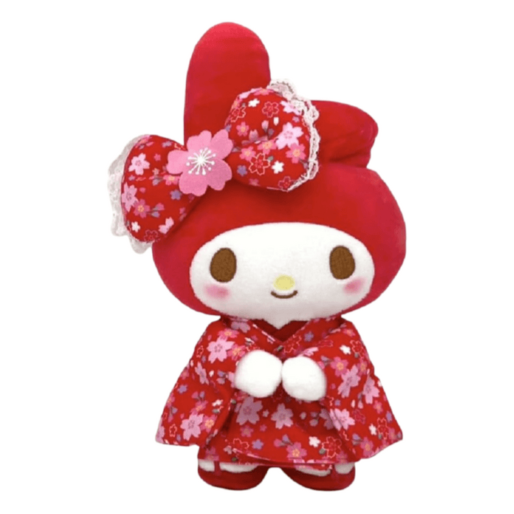 マイメロディ 着物 桜 ドール SANRIO サンリオ 日本地域限定版 桜と和風の赤い着物 マイメロディ