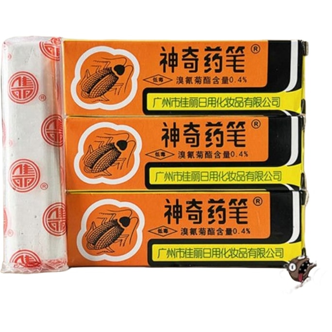 美國 佳麗 神奇藥筆蟑螂藥滅蟑祛除卵殺滅蟑粉筆家用廚房畫筆5*1包