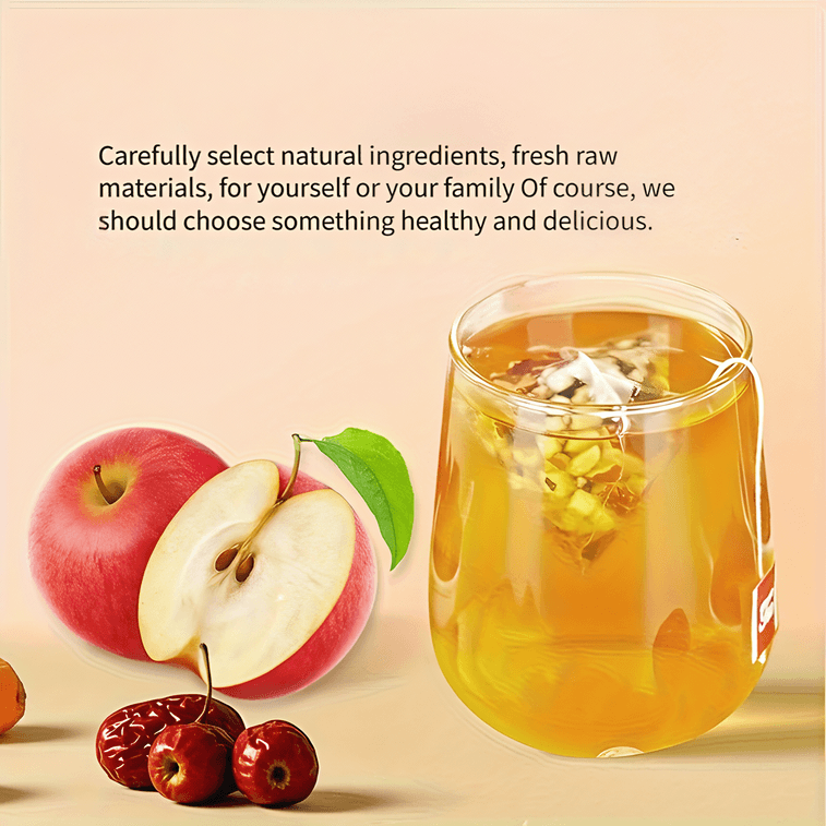 【Livraison directe du Canada】 Sifanda Thé aux pommes et à l'aubépine 100g (5g×20 sachets) Sucré et acidulé, désaltérant, une tasse par jour pour une sensation de légèreté, mélange de thés, cadeau de fête, saveur sucrée et acidulée, thé quotidien pour toutes les saisons 9