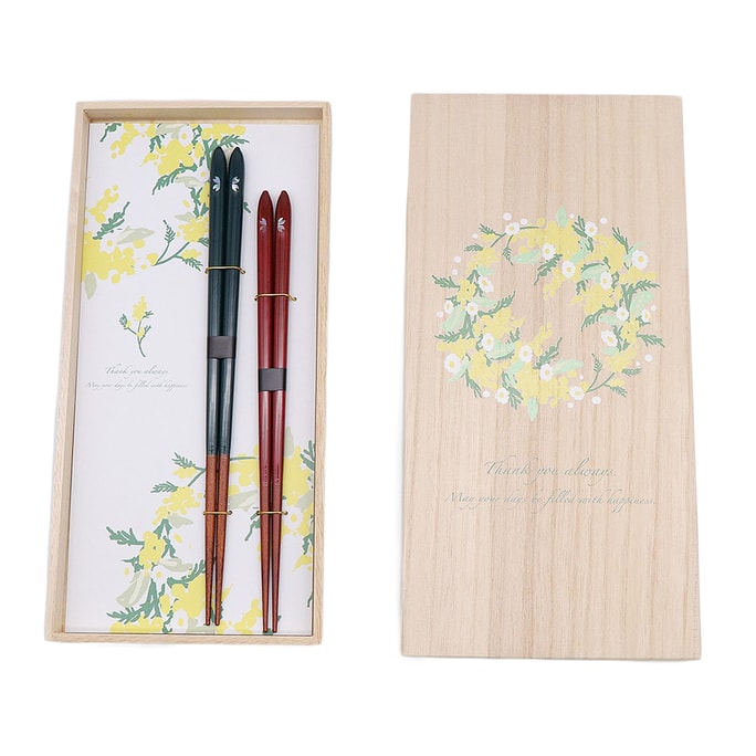 兵左卫门筷子 含羞草花环 月影樱花