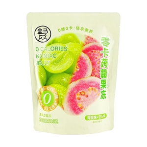  Zero Calorie Konjac Jelly ,Grape Flavor + Guava Flavor, 7.62 oz【0 White Sugar 0 Fat 0 Calories】
