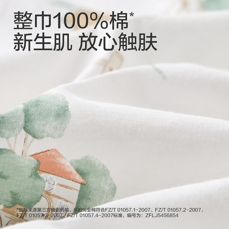 [홍콩 직배송] 퓨어코튼 아기 니트 속싸개, 2개입, 90x90cm, 순면 거즈, 바이오닉 속싸개, 사계절 사용 가능, 신생아용 속싸개 3