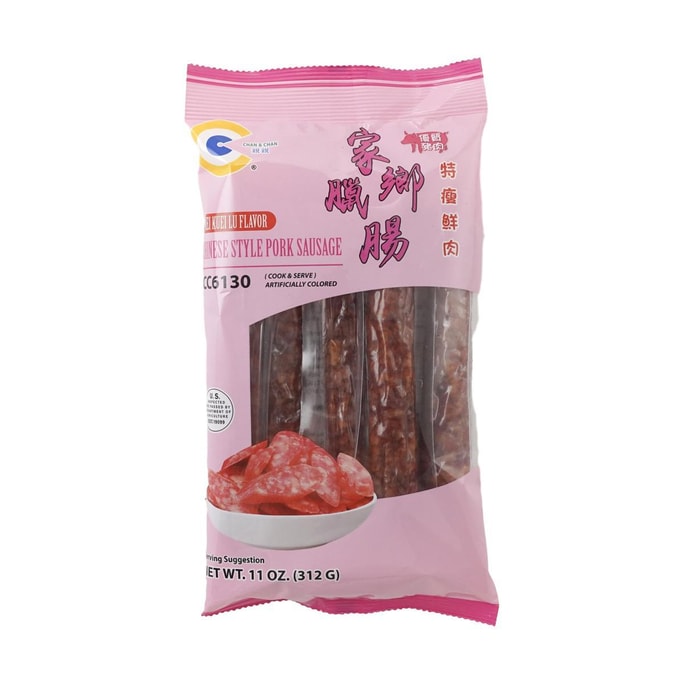Chinese Style Pork Sausage , Mei Kuei Lu Flavor , 11oz
