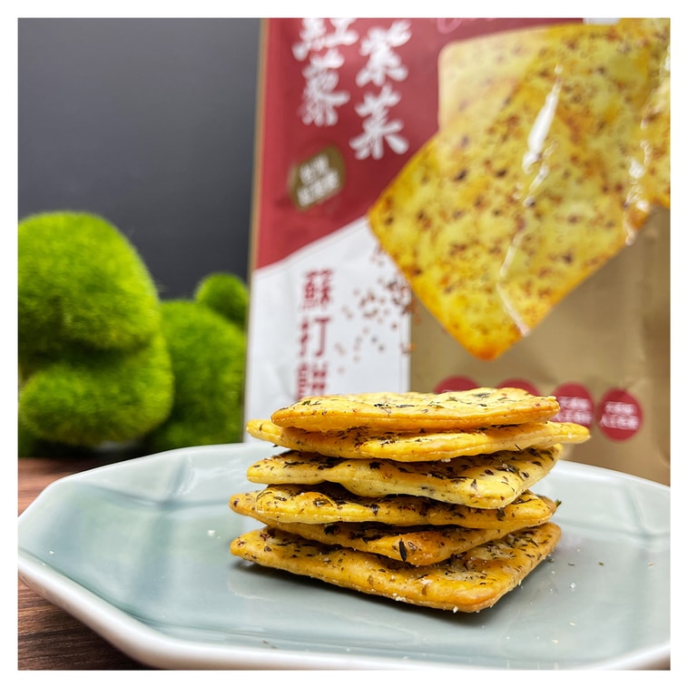 台灣 連華食品 [直郵]7-11區 紅藜紫菜蘇打餅 108g 6