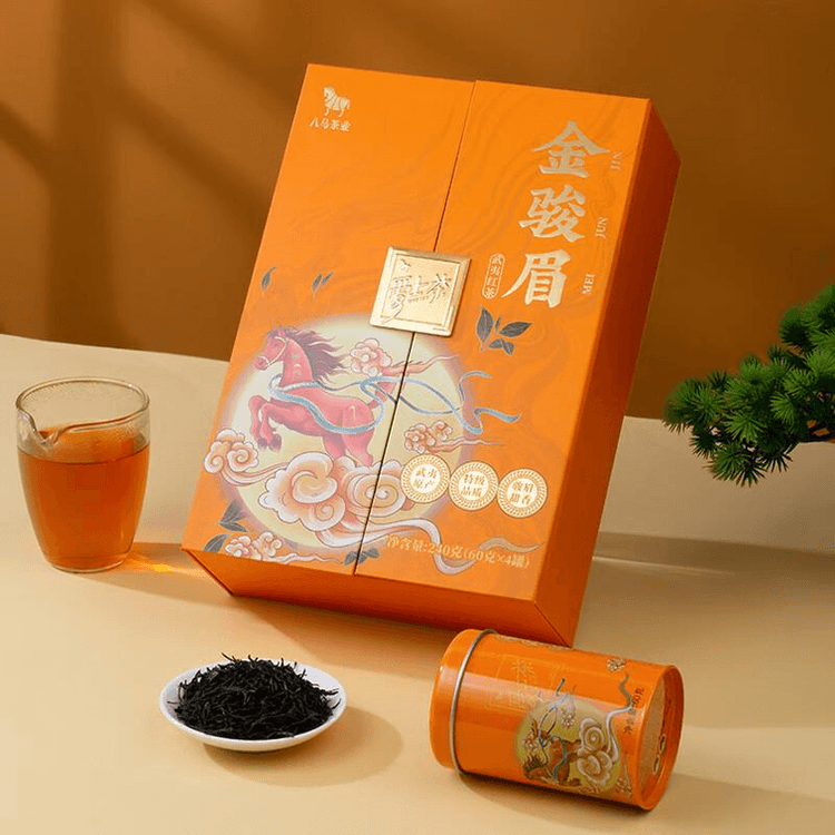 中国直送】 八馬茶業 武夷山 金駿眉 特級紅茶 ギフトボックス 240g