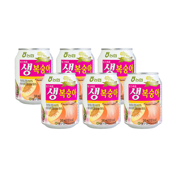 【Value Pack】Peach Drink 240ml*6