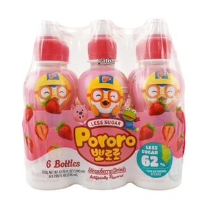 설탕이 적은 뽀로로 음료, 딸기 맛, 7.94 fl oz*6팩