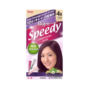 일본 미원 퀵 염색 크림 4B 와인 브라운 80g