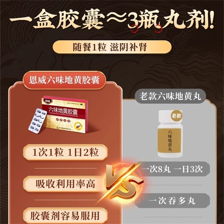 Liuwei Dihuang Capsules 60 capsules per box 3