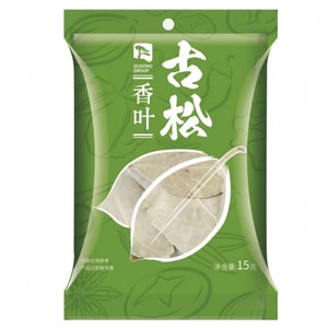 【中国直邮】 古松 香叶 月桂叶火锅底料炖肉调味 香料凉拌炒菜佐料 香味持久 家用调料 卤味炖肉专用 调味料15g*5包