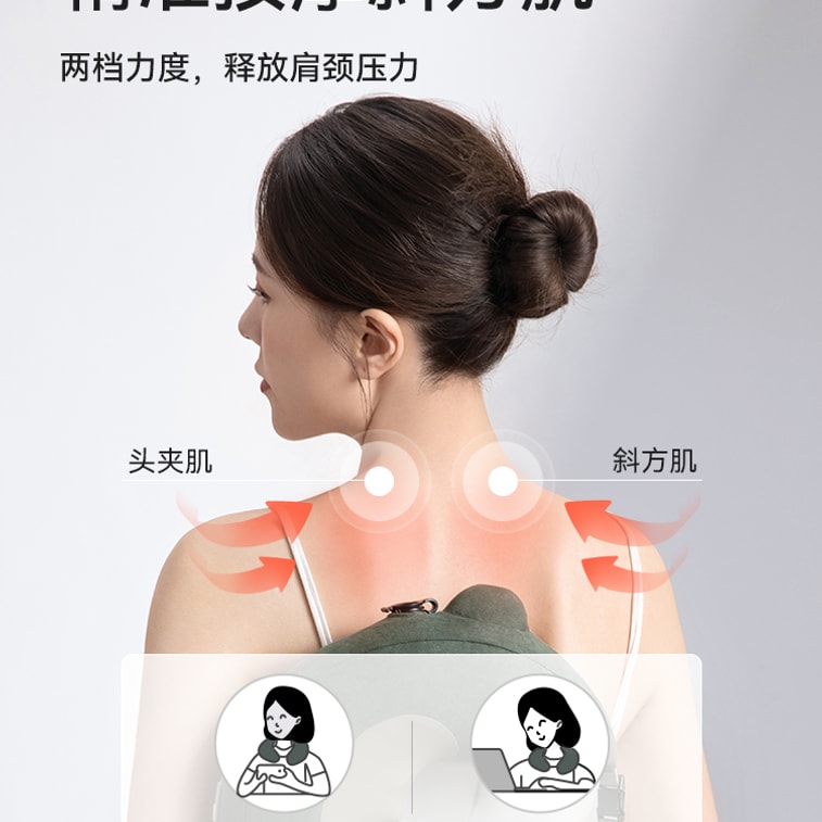 【家庭养生】Zdeer左点颈部按摩器充气式肩颈部按摩仪 1PC 5