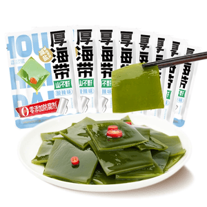 'New Year Sale' Thick Kelp Pickled Chili Flavor Snack for Watching Shows, 180g * 1 Pack