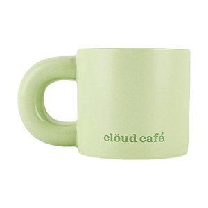 Ceramic Chunk Mug Sweet Pea Color Design Cute Coffee Cup