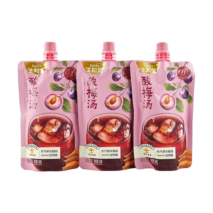 Desser Drink,Plum Jelly,6.35 oz*3