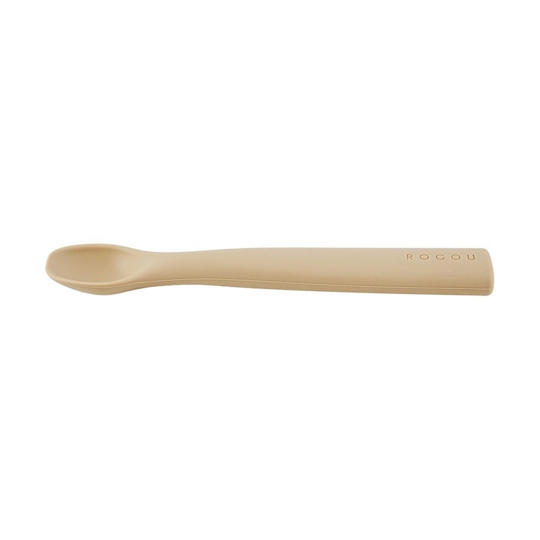 Silicone Baby Spoon Feeding Spoon Bebe Brown 4