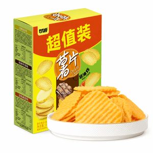 甘源 超值装薯片 原味+铁板牛排味+番茄味 186g 【一次尝遍三种口味】