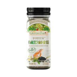 Baby Bibimbap Seasoning [Bottled] Organic Black Sesame Shrimp Skin Powder 40g*1