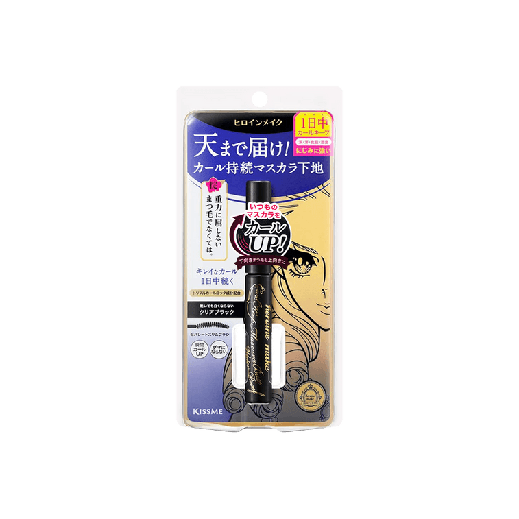 日式ISEHAN伊勢半KISS ME 花漾美姬 夢幻淚眼防水睫毛打底睫毛膏二合一 01 黑色 4