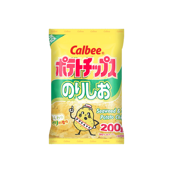 CALBEE Seaweed & Salt Potato Chips Value Pack, 7oz