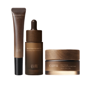 谷雨 【美国直发】山参紧致护肤三件套 - 30g山参胶原霜+15g山参眼霜+20ml山参精华