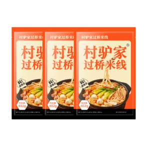 【中国直邮】 村驴家 东北特产土豆粉过桥米线速食米粉402g*1袋